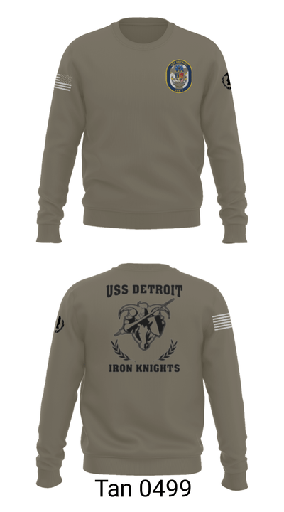 USS Detroit 43379409 Crew Neck Sweatshirt - 11