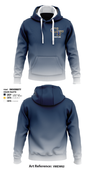 Cape Fear High School Wrestling 75219842 Hoodie - 3