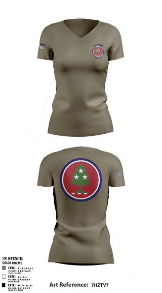 Women's Short Sleeve Vneck Shirt, , National Guard, Teamtime, Team time, sublimation, custom sports apparel, team uniforms, spirit wear, spiritwear, sports uniforms, custom shirts, team store, custom team store, fundraiser sports, apparel fundraiser