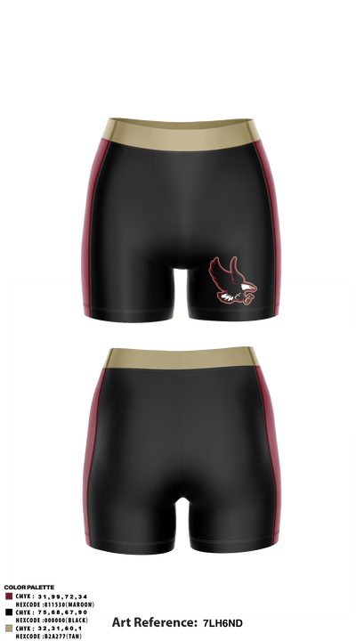 Bishop Watterson High School Volleyball 30703651 Women's Compression Shorts - 2