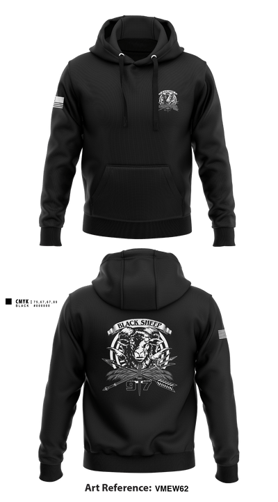 B/97th Civil Affairs Battalion (SO)(A) 80404671 Hoodie - 1