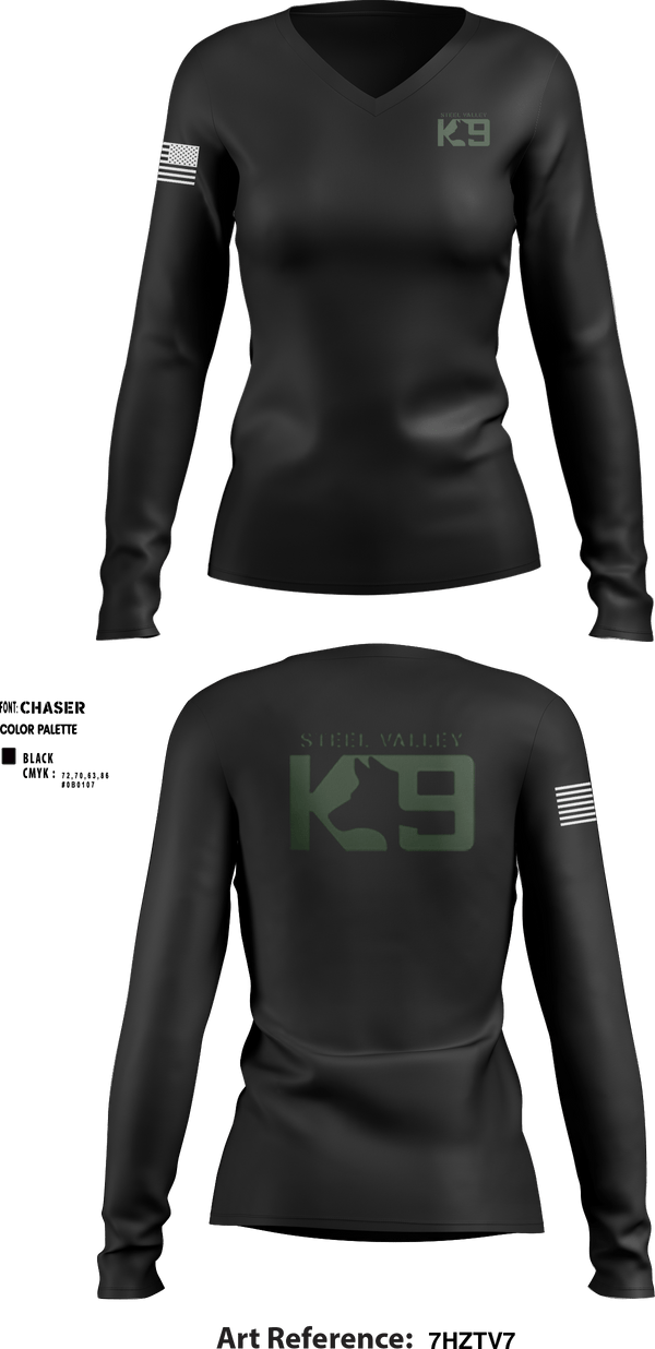 Women's Long Sleeve Vneck Shirt, , , Teamtime, Team time, sublimation, custom sports apparel, team uniforms, spirit wear, spiritwear, sports uniforms, custom shirts, team store, custom team store, fundraiser sports, apparel fundraiser