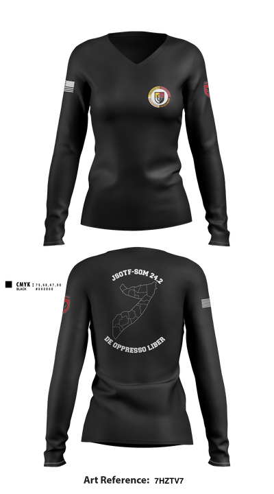 J4 GSB 8685069 Women's Long Sleeve V-neck Shirt - 1