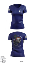 Mobile unit 2 64041633 Women's Short Sleeve V-neck Shirt - 50