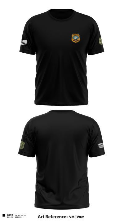 Milton Police Department 34508245 Short Sleeve Performance Shirt - 1