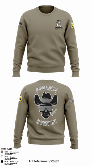 Crew Neck Sweatshirt, , Army, Teamtime, Team time, sublimation, custom sports apparel, team uniforms, spirit wear, spiritwear, sports uniforms, custom shirts, team store, custom team store, fundraiser sports, apparel fundraiser
