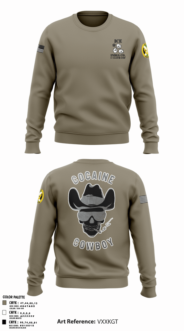 Crew Neck Sweatshirt, , Army, Teamtime, Team time, sublimation, custom sports apparel, team uniforms, spirit wear, spiritwear, sports uniforms, custom shirts, team store, custom team store, fundraiser sports, apparel fundraiser