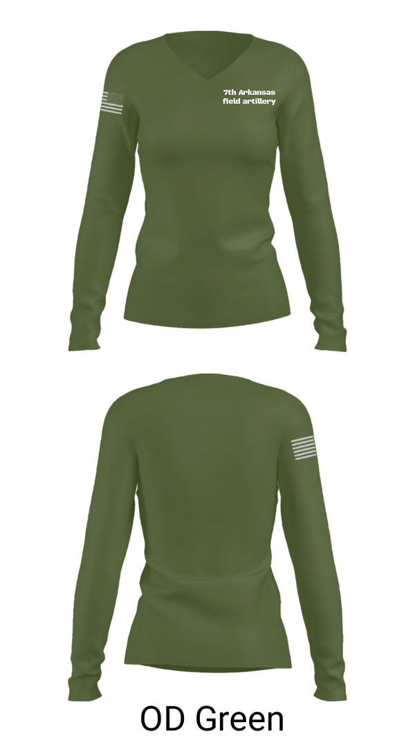 Women's Long Sleeve Vneck Shirt, , Army, Teamtime, Team time, sublimation, custom sports apparel, team uniforms, spirit wear, spiritwear, sports uniforms, custom shirts, team store, custom team store, fundraiser sports, apparel fundraiser