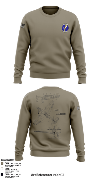 Crew Neck Sweatshirt, Detachment 355, Air Force, Teamtime, Team time, sublimation, custom sports apparel, team uniforms, spirit wear, spiritwear, sports uniforms, custom shirts, team store, custom team store, fundraiser sports, apparel fundraiser
