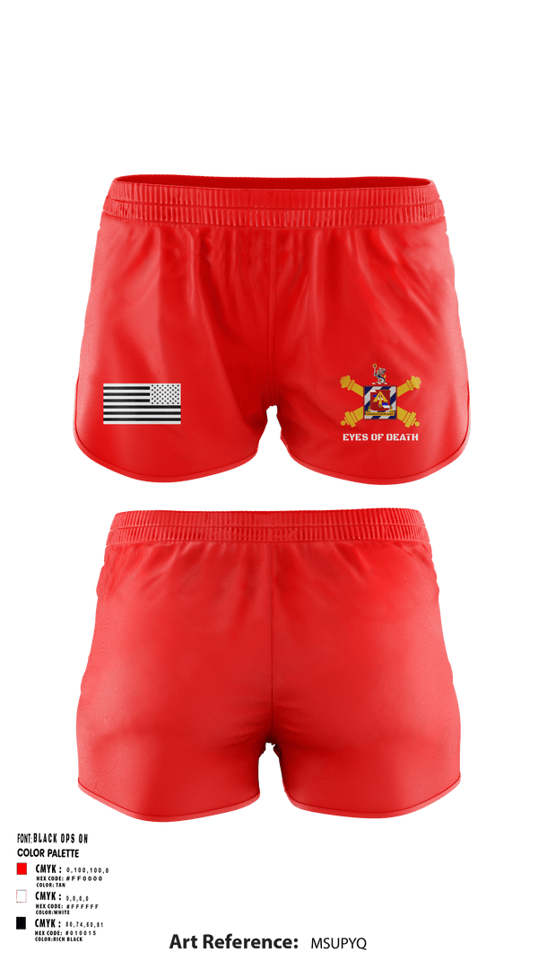 Ranger Panties, 1-41 FA, Army, Teamtime, Team time, sublimation, custom sports apparel, team uniforms, spirit wear, spiritwear, sports uniforms, custom shirts, team store, custom team store, fundraiser sports, apparel fundraiser