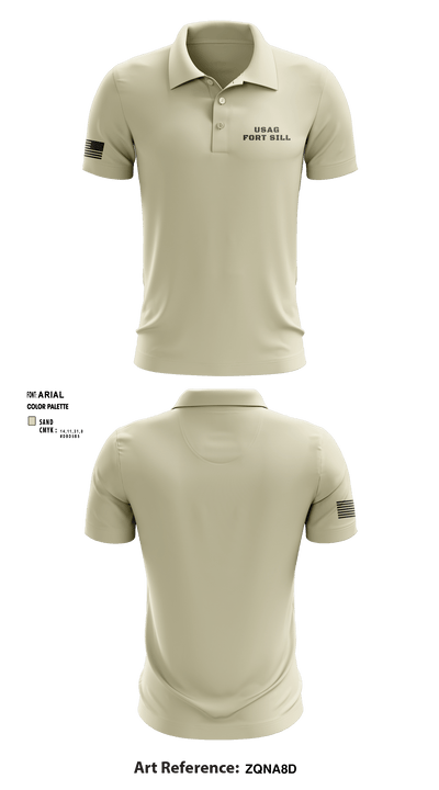 USAG Fort Sill 33635328 Short Sleeve Performance Polo - 5