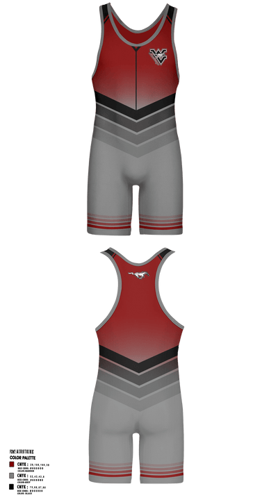 West Valley High School Wrestling 55951497 Wrestling Singlet - 1