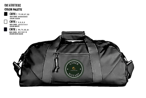 Duffle Bag, Cyber NotaryCyber Notary, , Teamtime, Team time, sublimation, custom sports apparel, team uniforms, spirit wear, spiritwear, sports uniforms, custom shirts, team store, custom team store, fundraiser sports, apparel fundraiser
