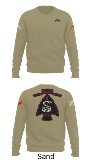 Crew Neck Sweatshirt, , Army, Teamtime, Team time, sublimation, custom sports apparel, team uniforms, spirit wear, spiritwear, sports uniforms, custom shirts, team store, custom team store, fundraiser sports, apparel fundraiser