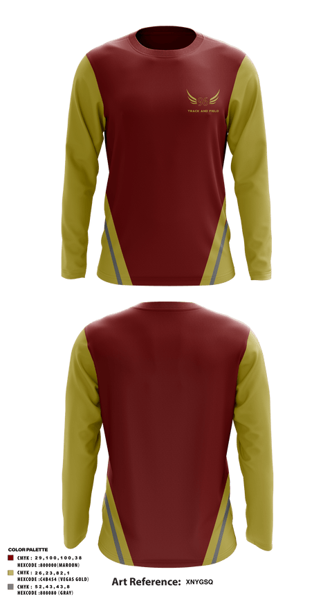 Long Sleeve Performance Shirt, Ninety Six High School, Track & Field, Teamtime, Team time, sublimation, custom sports apparel, team uniforms, spirit wear, spiritwear, sports uniforms, custom shirts, team store, custom team store, fundraiser sports, apparel fundraiser