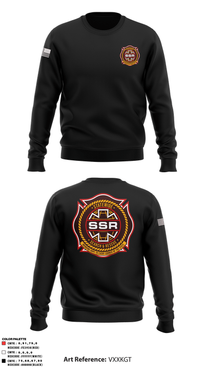 Statewide Search and Rescue 13818381 Crew Neck Sweatshirt - 3