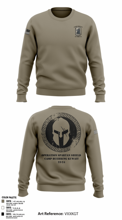 323rd Chem Co. 71427370 Crew Neck Sweatshirt - 10