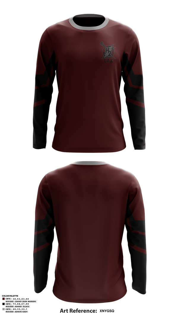 Long Sleeve Performance Shirt, H2 LACROSSE, Men's Lacrosse, Teamtime, Team time, sublimation, custom sports apparel, team uniforms, spirit wear, spiritwear, sports uniforms, custom shirts, team store, custom team store, fundraiser sports, apparel fundraiser