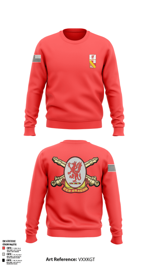Crew Neck Sweatshirt, 3/13th Field Artillery Battalion, Army, Teamtime, Team time, sublimation, custom sports apparel, team uniforms, spirit wear, spiritwear, sports uniforms, custom shirts, team store, custom team store, fundraiser sports, apparel fundraiser