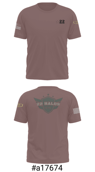 22 Halos 54349080 Short Sleeve Performance Shirt - 31