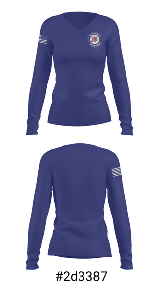 Women's Long Sleeve Vneck Shirt, West Noble High School Gymnastics, Spirit Store, Teamtime, Team time, sublimation, custom sports apparel, team uniforms, spirit wear, spiritwear, sports uniforms, custom shirts, team store, custom team store, fundraiser sports, apparel fundraiser