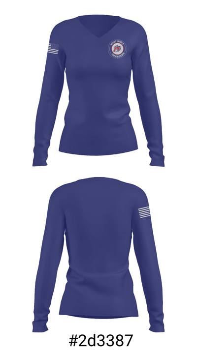 West Noble High School Gymnastics 25349397 Women's Long Sleeve V-neck Shirt - 20