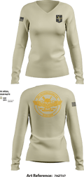 1MRB 68890519 Women's Long Sleeve V-neck Shirt - 1