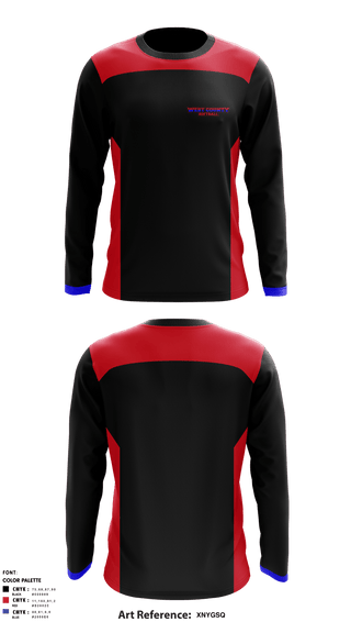 Long Sleeve Performance Shirt, West County Softball Association, Softball, Teamtime, Team time, sublimation, custom sports apparel, team uniforms, spirit wear, spiritwear, sports uniforms, custom shirts, team store, custom team store, fundraiser sports, apparel fundraiser