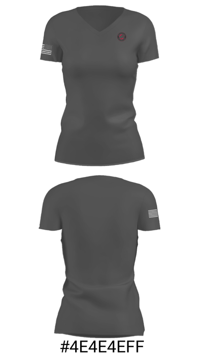 Skiatook High School Soccer 23951400 Women's Short Sleeve V-neck Shirt - 17