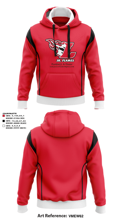 Lodi Jr Flames Football & Cheer 35943137 Hoodie - 1