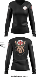 Alpha Company, WBAMC 94187438 Women's Long Sleeve V-neck Shirt - 6
