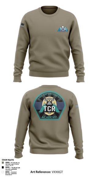 Crew Neck Sweatshirt, TCR LE ACADEMY, Police, Teamtime, Team time, sublimation, custom sports apparel, team uniforms, spirit wear, spiritwear, sports uniforms, custom shirts, team store, custom team store, fundraiser sports, apparel fundraiser