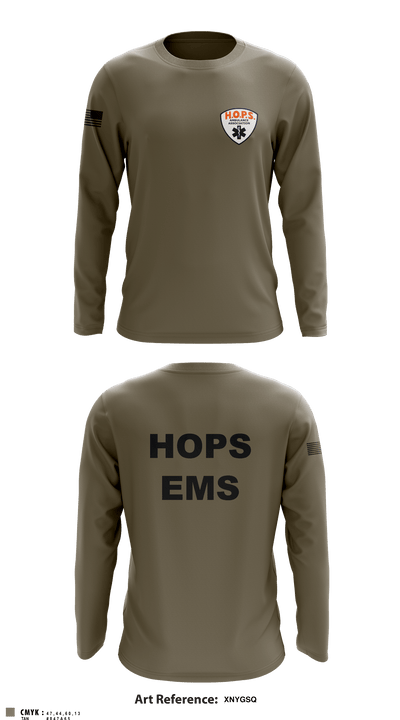 HOPS EMS 88989109 Long Sleeve Performance Shirt - 4