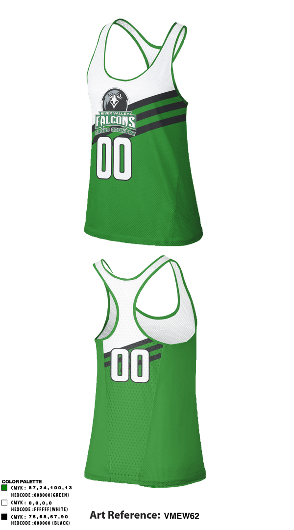 Women's Track Singlet, River Valley High School Cross Country, Cross Country, Teamtime, Team time, sublimation, custom sports apparel, team uniforms, spirit wear, spiritwear, sports uniforms, custom shirts, team store, custom team store, fundraiser sports, apparel fundraiser