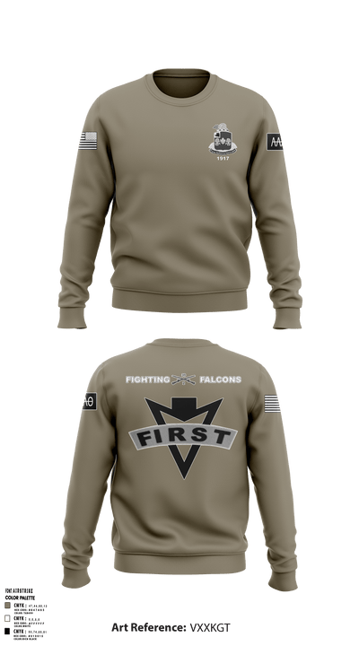 Fighting Falcons 2-39 IN 61217991 Crew Neck Sweatshirt - 2