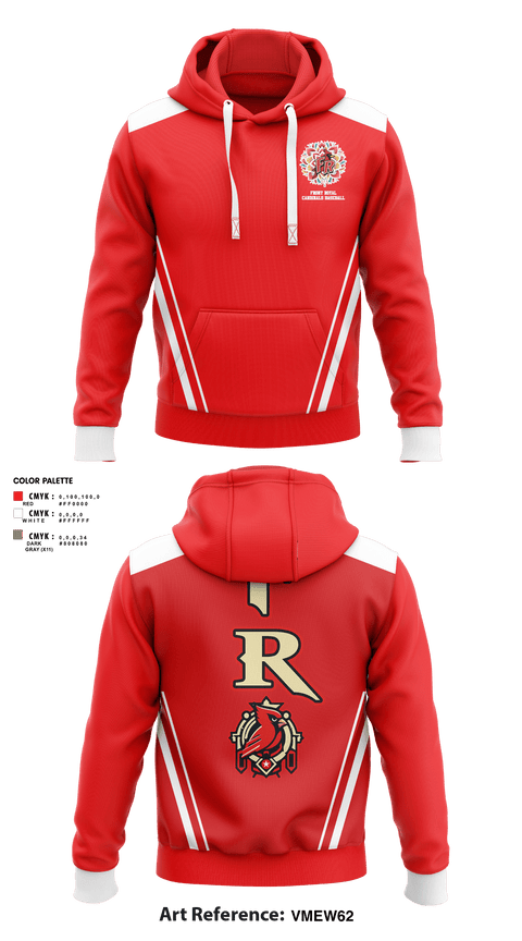Hoodie, Front Royal Cardinals Baseball, Baseball, Teamtime, Team time, sublimation, custom sports apparel, team uniforms, spirit wear, spiritwear, sports uniforms, custom shirts, team store, custom team store, fundraiser sports, apparel fundraiser
