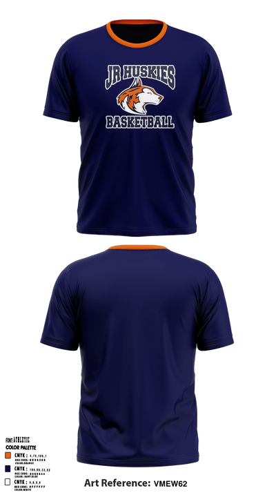 Jr Huskies Basketball 42641370 Short Sleeve Performance Shirt - 37
