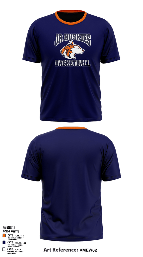 Short Sleeve Performance Shirt, Jr Huskies Basketball, Men's Basketball, Teamtime, Team time, sublimation, custom sports apparel, team uniforms, spirit wear, spiritwear, sports uniforms, custom shirts, team store, custom team store, fundraiser sports, apparel fundraiser