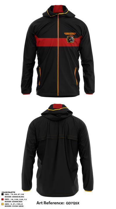 Arthur-Lovington-Atwood-Hammond High School 11018740 Windbreaker - 1