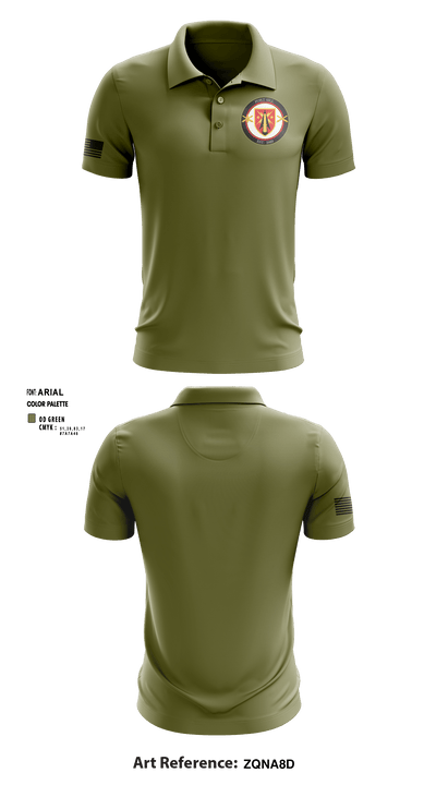 USAG Fort Sill 33635328 Short Sleeve Performance Polo - 7