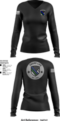 Squad life 32866538 Women's Long Sleeve V-neck Shirt - 1