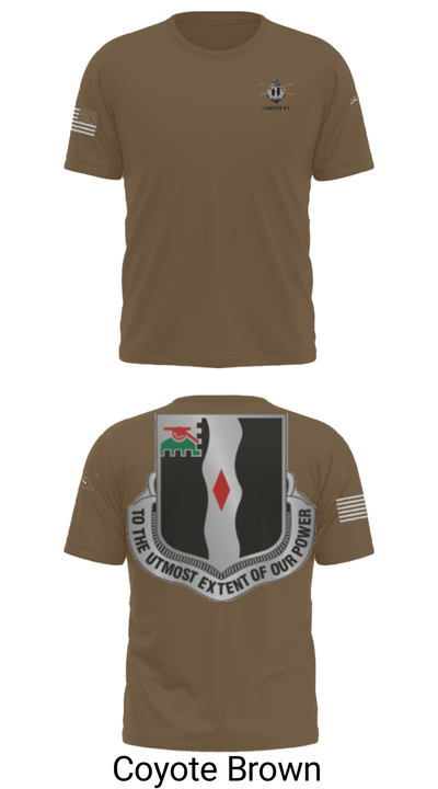 3rd Battalion 60th infantry Regiment River Raiders 94205182 Short Sleeve Performance Shirt - 14