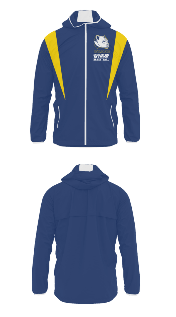 Windbreaker, Rye Country Day School Basketball, Men's Basketball, Teamtime, Team time, sublimation, custom sports apparel, team uniforms, spirit wear, spiritwear, sports uniforms, custom shirts, team store, custom team store, fundraiser sports, apparel fundraiser