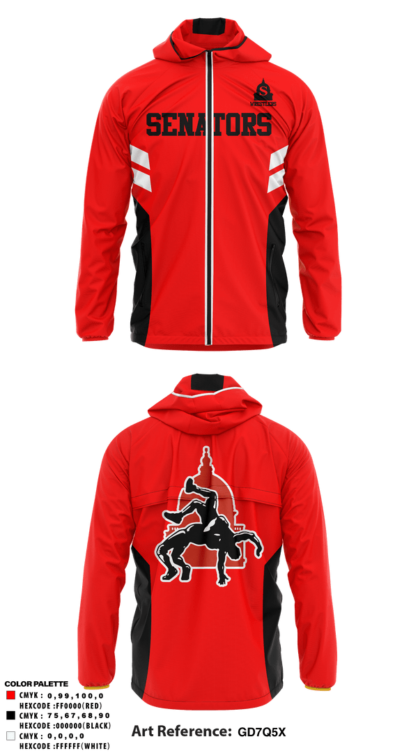 Windbreaker, Springfield High School Wrestling, Wrestling, Teamtime, Team time, sublimation, custom sports apparel, team uniforms, spirit wear, spiritwear, sports uniforms, custom shirts, team store, custom team store, fundraiser sports, apparel fundraiser
