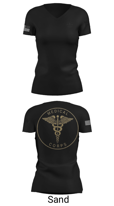 509 medical group 29624901 Women's Short Sleeve V-neck Shirt - 24