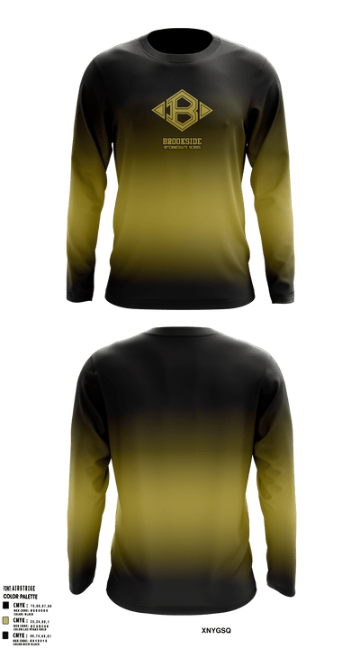 Brookside Intermediate School Track 14576731 Long Sleeve Performance Shirt - 2