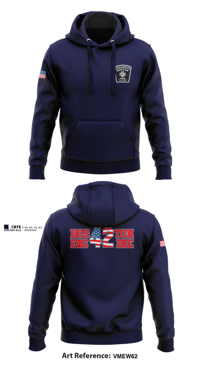Boston Fire Department Engine-42 59280094 Hoodie - 4