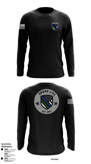 Long Sleeve Performance Shirt, Squad life, Police, Teamtime, Team time, sublimation, custom sports apparel, team uniforms, spirit wear, spiritwear, sports uniforms, custom shirts, team store, custom team store, fundraiser sports, apparel fundraiser
