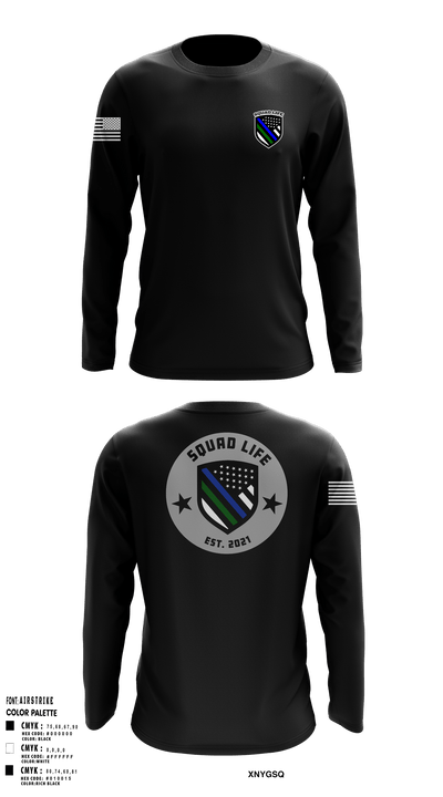 Squad life 32866538 Long Sleeve Performance Shirt - 1