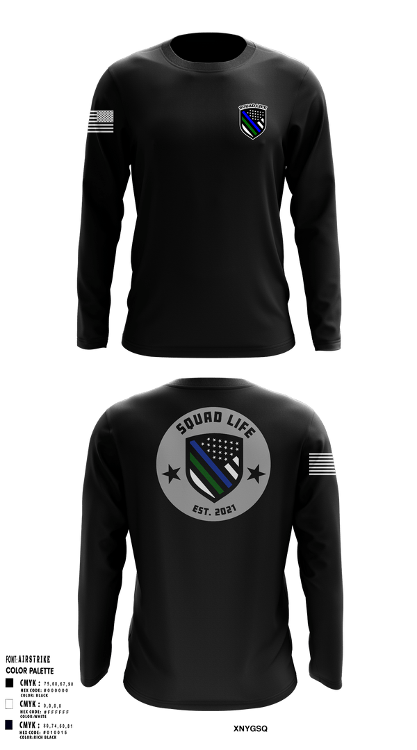 Long Sleeve Performance Shirt, Squad life, Police, Teamtime, Team time, sublimation, custom sports apparel, team uniforms, spirit wear, spiritwear, sports uniforms, custom shirts, team store, custom team store, fundraiser sports, apparel fundraiser